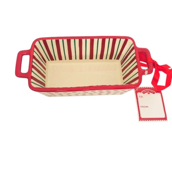 Mini Striped/Polka Dot Christmas Candy Dish - Picture 4 of 6